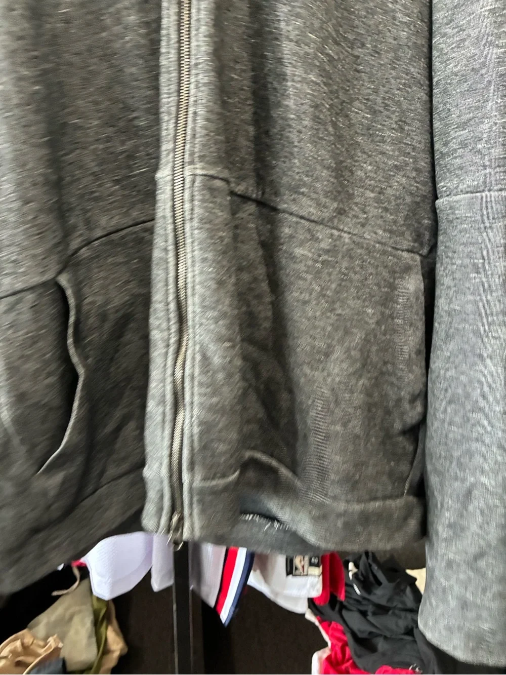 Men’s Jordan Sportswear Training Hoodie Used Sz 3XL Grey & BLK Pre Owned